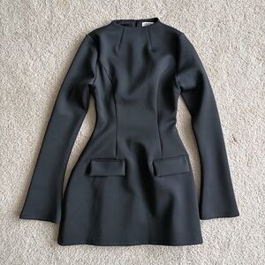 Heiress Beverly Hills asos structured Elegant Black Long Sleeve Dress size small